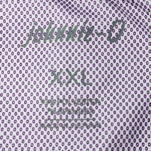 Colorado Rockies‎ Polo Shirt Mens Size XXL 2XL Purple AOP johnnie-O Stretch EUC - Picture 6 of 8